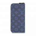 Louis Vuitton Zippy Wallet Vertical Navy Blue