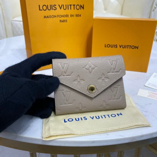 Louis Vuitton Monogram Empreinte Victorine Wallet Tourterelle