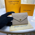 Louis Vuitton Monogram Empreinte Victorine Wallet Tourterelle