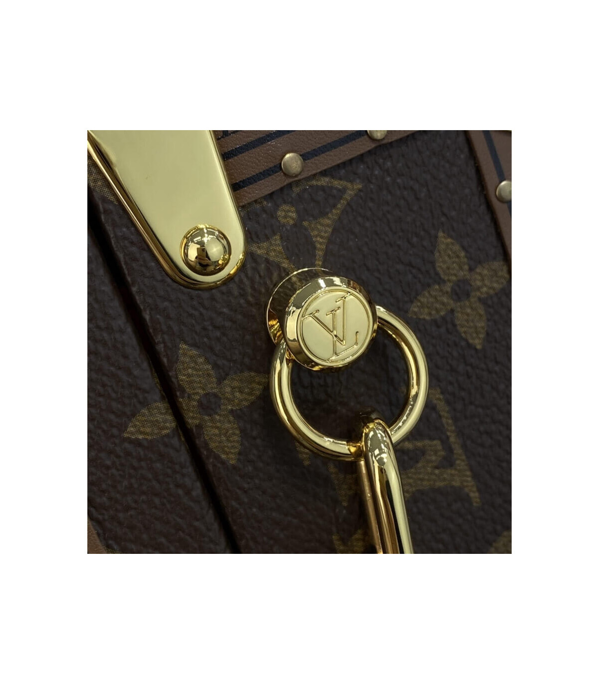 M45673 Louis Vuitton Monogram Coated Coffret Trésor 20 Valisette