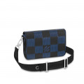 Louis Vuitton Blue Damier Graphite Studio Messenger
