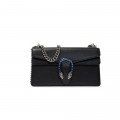 Gucci Dionysus Small Shoulder Bag in Black Leather